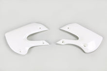 UFO PLAST RADIATOR COVERS - WHITE 047 - KAWASAKI