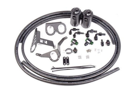 Radium Engineering VTE Dual Catch Can Kit | 1993-2002 Toyota Supra MKIV (20-0387-FL)