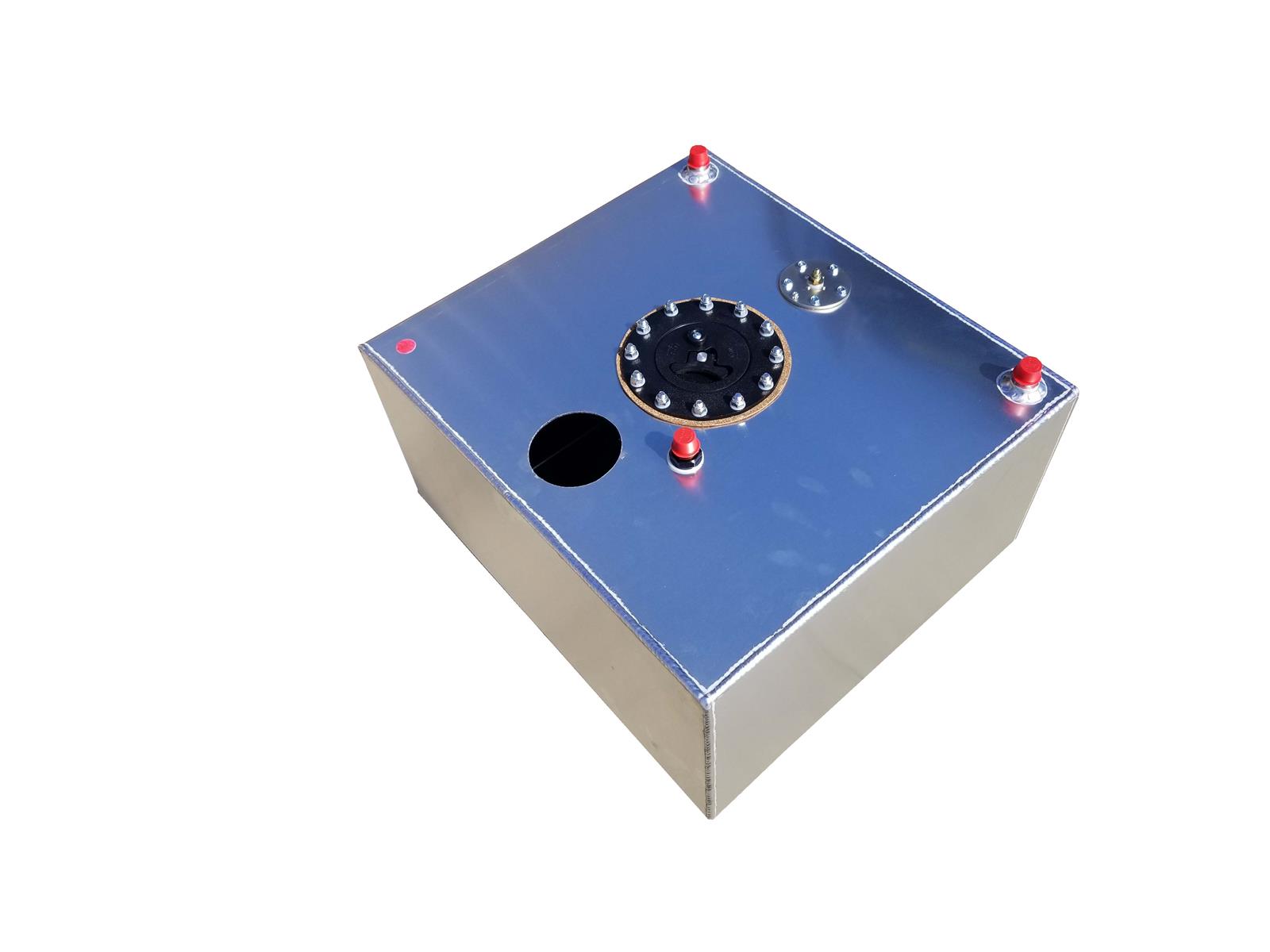 RCI 15-Gallon Aluminum EFI Pump-Ready Fuel Cell – 18" x 20" x 10", Natural Finish | RCI-2150HS