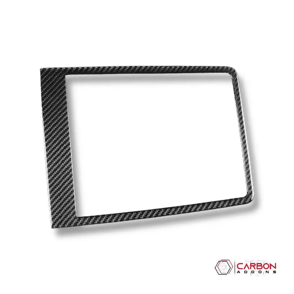 Real Carbon Fiber Center Console Dashboard Storage Trim Overlay | 2015-2020 F150