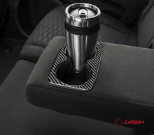 Real Carbon Fiber Cup Holder Trim Overlay for 2011-2020 Dodge Durango