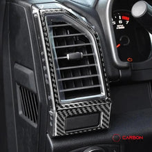 Real Carbon Fiber Driver and Passenger Side AC Vent Trim Overlay | 2015-2020 F150