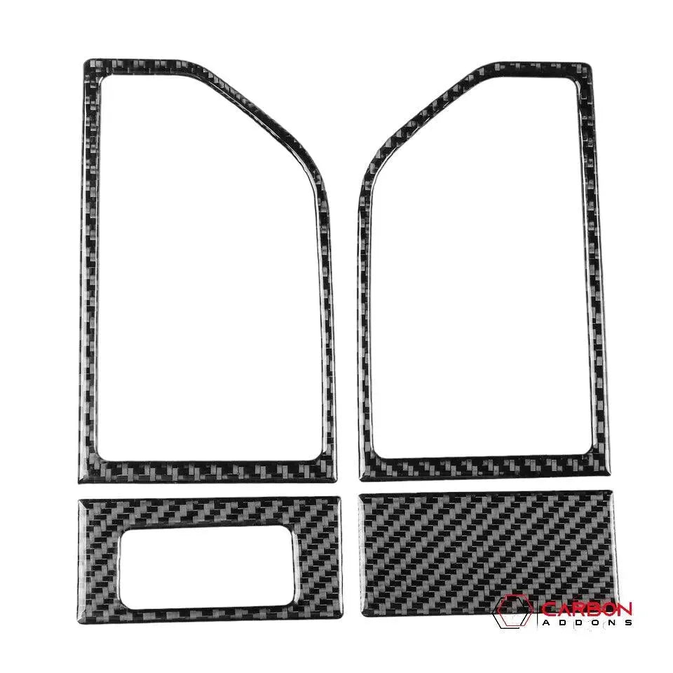 Real Carbon Fiber Driver and Passenger Side AC Vent Trim Overlay | 2015-2020 F150