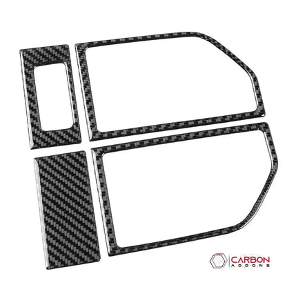 Real Carbon Fiber Driver and Passenger Side AC Vent Trim Overlay | 2015-2020 F150