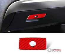 Real Carbon Fiber Glove Box Handle Overlay for 2011-2023 Dodge Durango
