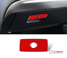Real Carbon Fiber Glove Box Handle Overlay for 2011+ Dodge Durango