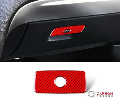 Real Carbon Fiber Glove Box Handle Overlay for 2011+ Dodge Durango