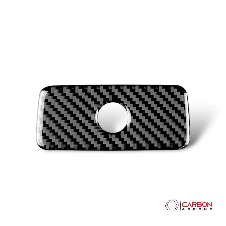 Real Carbon Fiber Glove Box Handle Overlay for 2011-2023 Dodge Durango