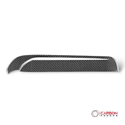 Real Carbon Fiber Glove Box Trim Overlay for 2011-2020 Dodge Durango