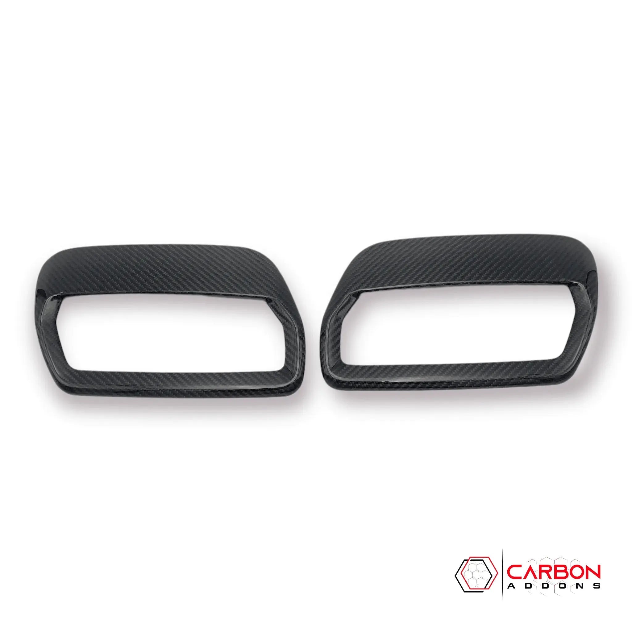 Real Carbon Fiber Hood Vent Cover for For Mustang 2018-2023