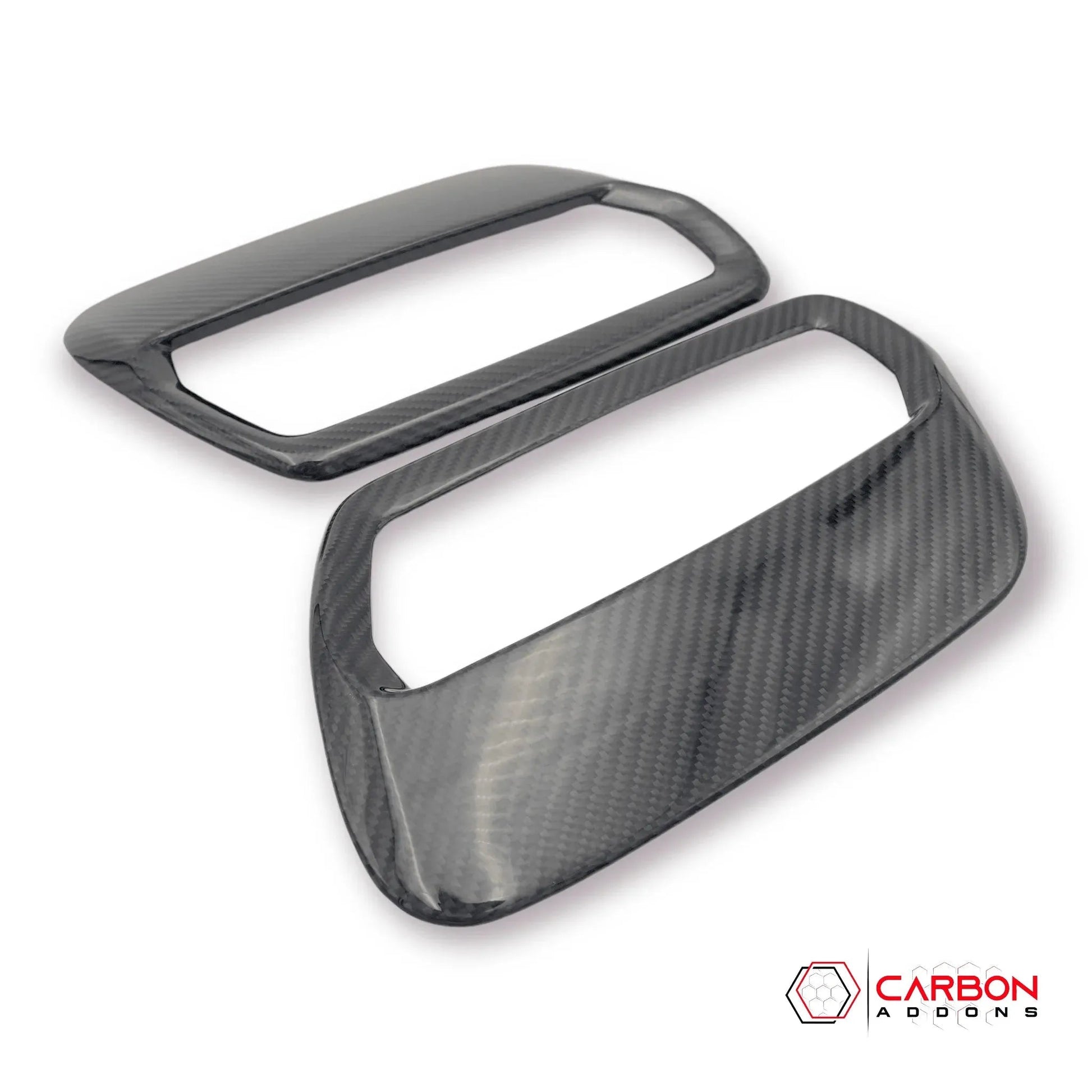 Real Carbon Fiber Hood Vent Cover for For Mustang 2018-2023