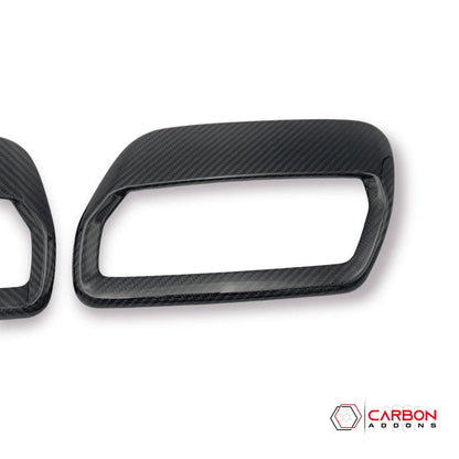 Real Carbon Fiber Hood Vent Cover for For Mustang 2018-2023