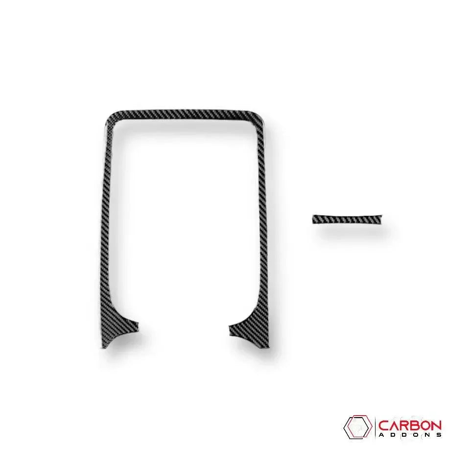 Real Carbon Fiber Infotainment Radio Screen Trim Overlay for 2011-2020 Dodge Durango