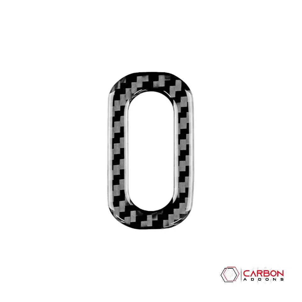 Real Carbon Fiber Memory Seat Trim Overlay for 2011-2020 Dodge Durango