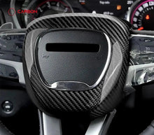 Real Carbon Fiber Steering Airbag Cover | For 2015-2023 Dodge Charger Challenger Durango