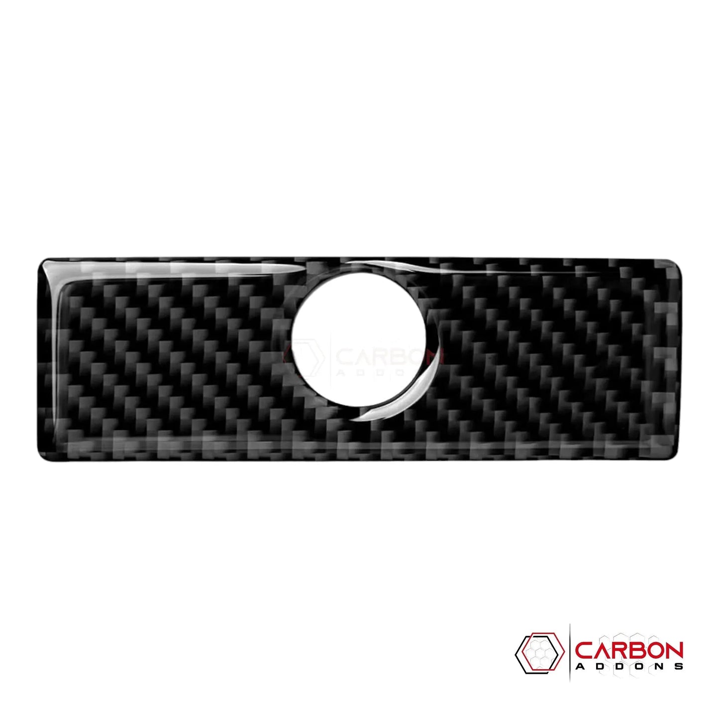 Real Carbon Fiber Storage Glove box Handle Overlay | 2015-2020 F150