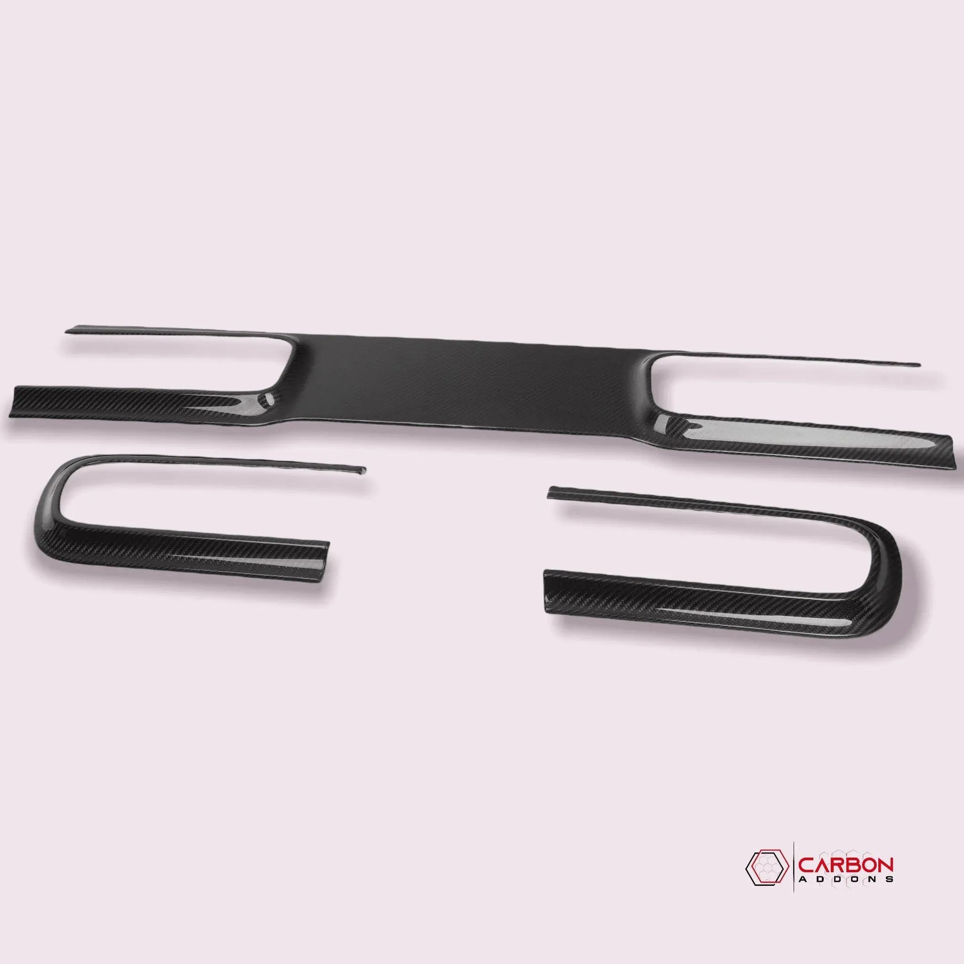 Real Carbon Fiber Taillight Trim Bezel Cover for 2015-2023 Dodge Challenger