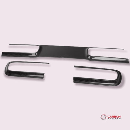 Real Carbon Fiber Taillight Trim Bezel Cover for 2015-2023 Dodge Challenger