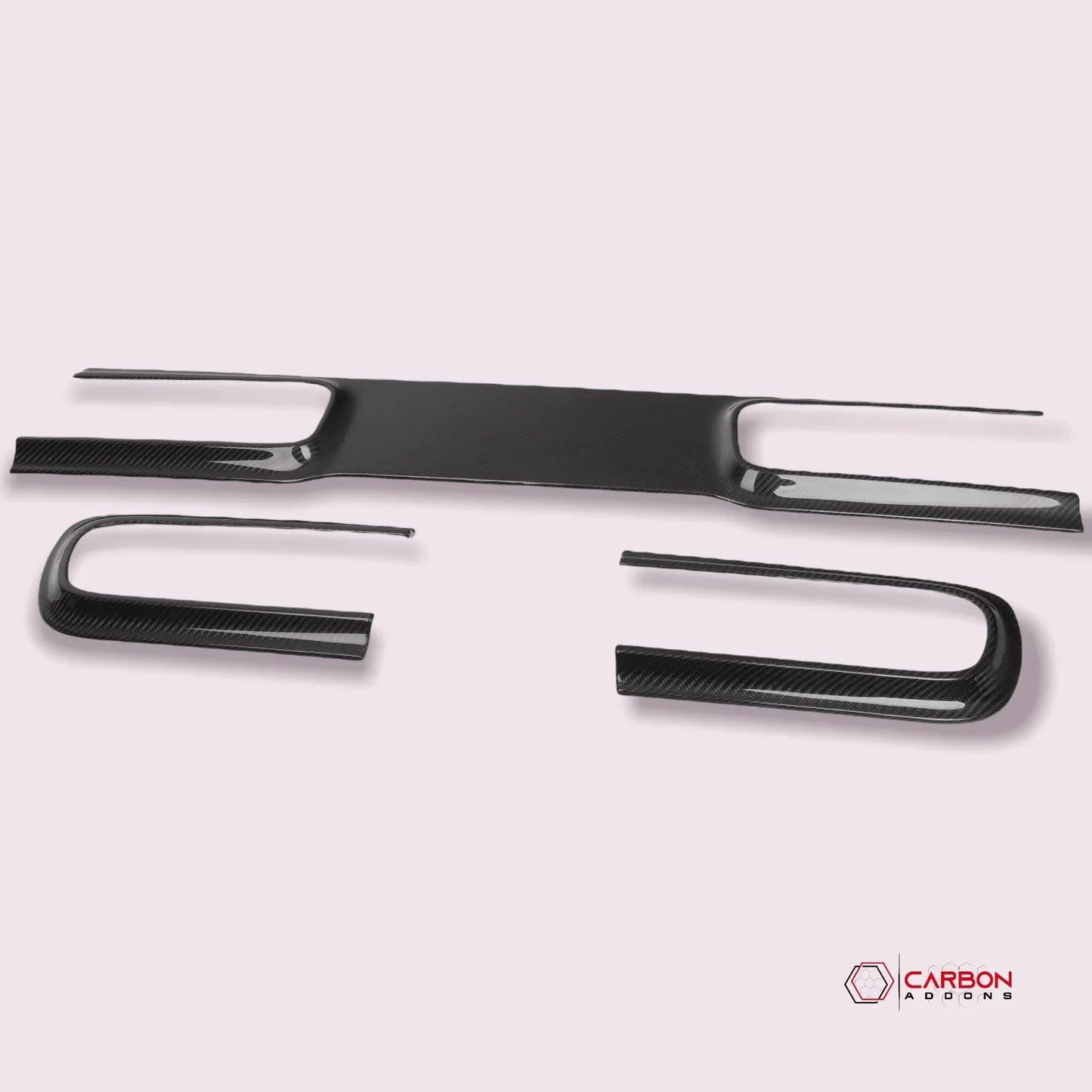 Real Carbon Fiber Taillight Trim Bezel Cover for 2015-2023 Dodge Challenger