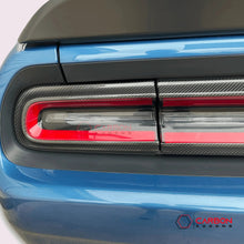 Real Carbon Fiber Taillight Trim Bezel Cover for 2015-2023 Dodge Challenger