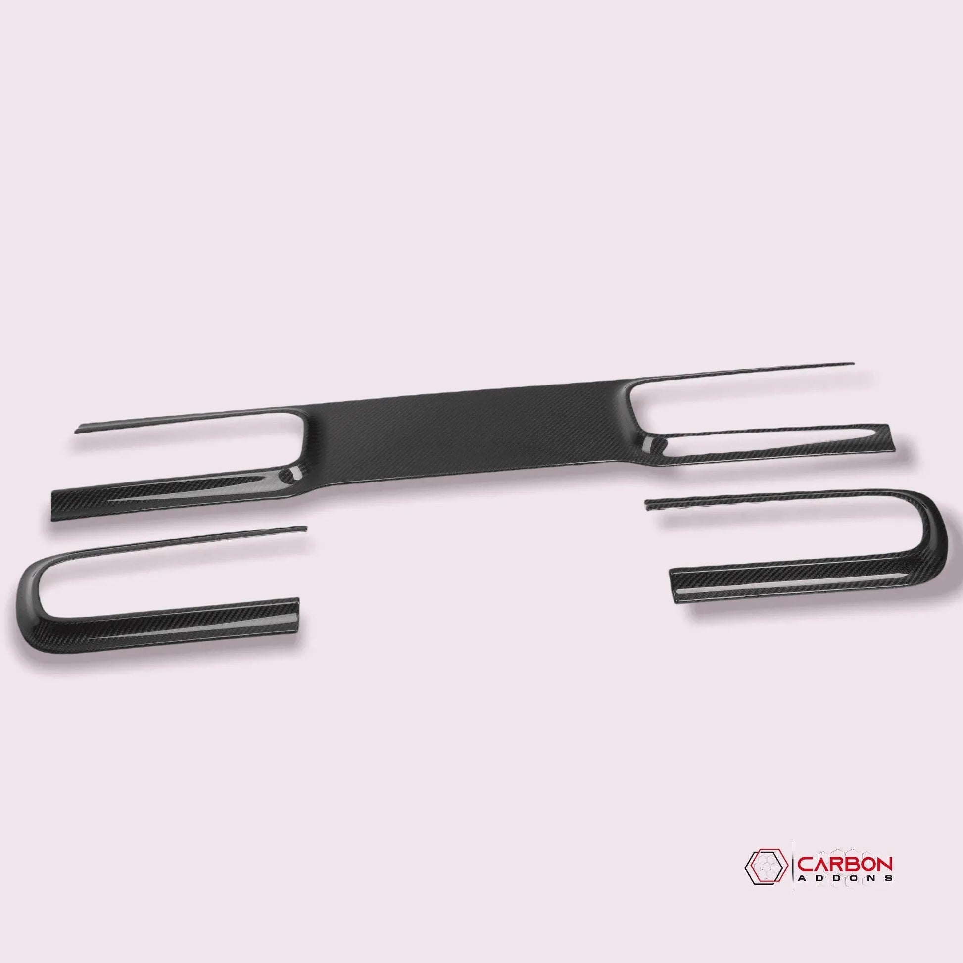 Real Carbon Fiber Taillight Trim Bezel Cover for 2015-2023 Dodge Challenger