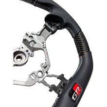 GR86 / BRZ 2022+ Forged Carbon Red Leather Steering Wheel-Matte