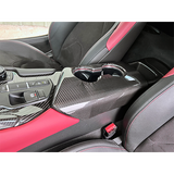 Rexpeed Carbon Fiber Armrest/Cup Holder Cover | 2020-2021 Toyota Supra (TS60/M)