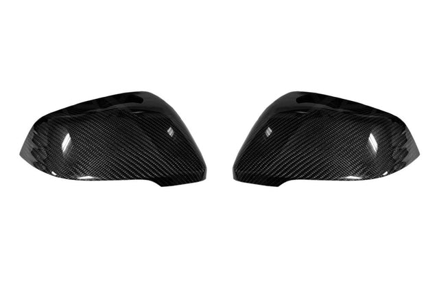 Rexpeed Dry Carbon Mirror Cap Full Replacements-Gloss | 2020-2022 Toyota Supra (TS36)