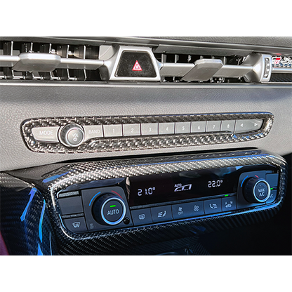 Supra GR 2020+ Dry Carbon Central Volume CD Switch Panel Trim Cover-Matte