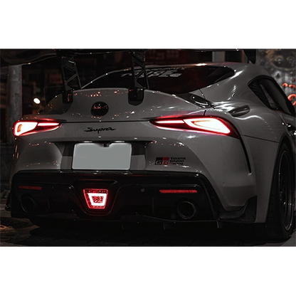 Supra GR 2020+ V2 Brake Light-Smoky Black Lens + Red Tubes