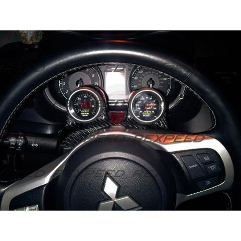 Evo X Steering Wheel CF Pod Double