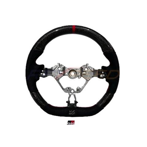 GR86 / BRZ 2022+ Forged Carbon BLACK Suede Steering Wheel-Matte