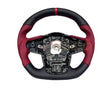 Rexpeed Matte Carbon Fiber Red Leather Steering Wheel | 2020+ Toyota Supra (TS47RM)