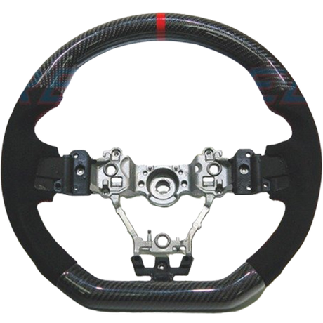 Rexpeed Carbon Fiber & Alcantara w/ Red Line Steering Wheel | 2015-2021 Subaru WRX/STI (G42)