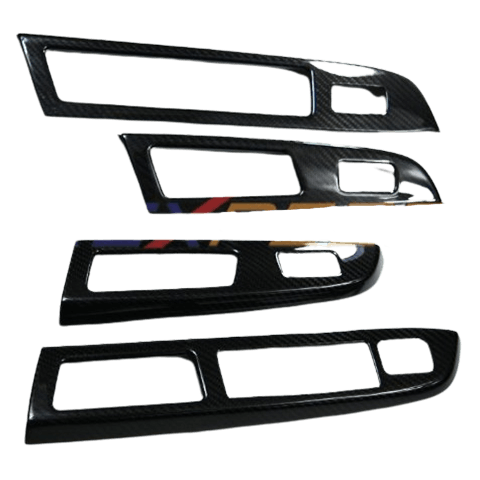 Rexpeed OE Style Dry Carbon Window Switch Panel Cover Trim Kit | 2015-2017 Subaru WRX (G57)
