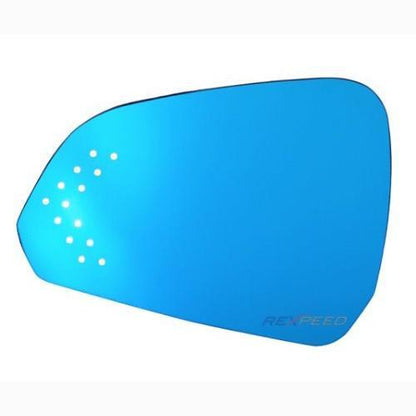 Rexpeed Anti Fog Polarized Blue Mirrors w/ LED Turn Signal | 2015-2019 Ford Mustang (HMFO20BAH)
