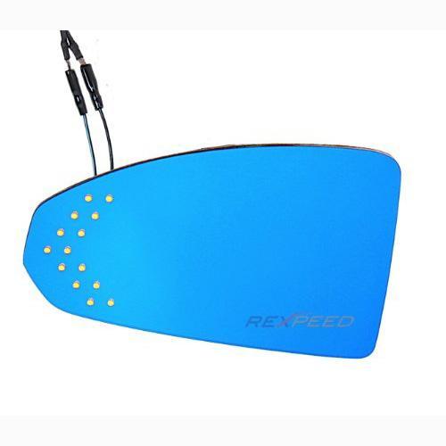 Rexpeed Anti Fog Polarized Blue Mirrors w/ LED Turn Signal | 2016-2019 Audi TT Mk3 (HMAD10BAH)