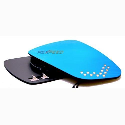Rexpeed Anti Fog Polarized Blue Mirrors w/ LED Turn Signal | 2012-2019 Tesla Model S (HMTES01BAH)