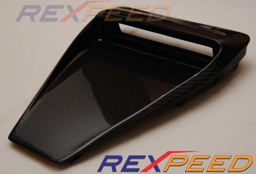 Evo X Carbon Hood Scoop Type-1
