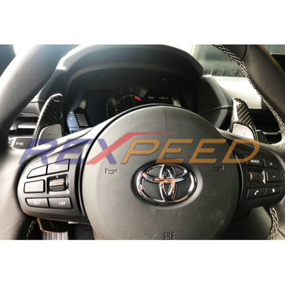 Supra GR 2020+ Forged Carbon Steering Wheels Shift Paddles Extension