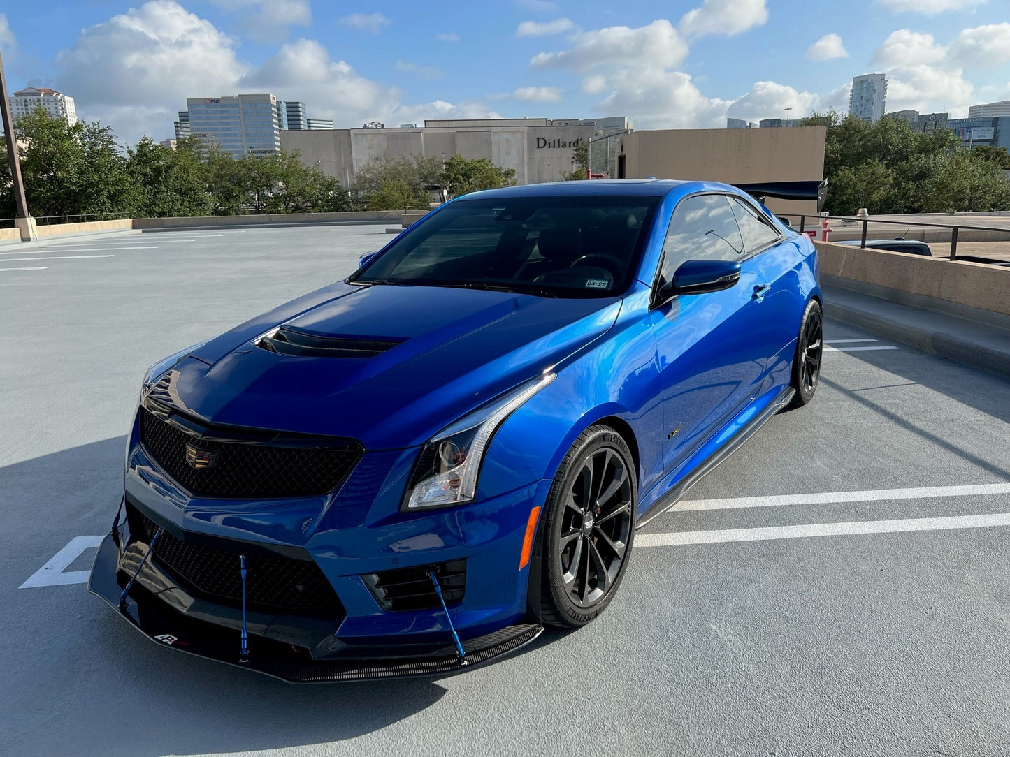 Cadillac ATS-V Carbon Fiber Front Wind Splitter 2016-2019 (with Carbon Package)