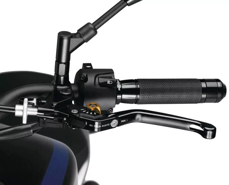 Puig 210NO Black Foldable Clutch Lever with Gold Selector