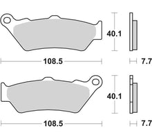 SBS Ceramic Brake Pads 674H.HF