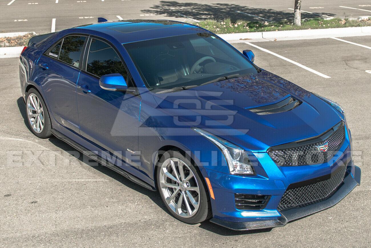 2016-19 Cadillac ATS-V Carbon Fiber Extended Front Splitter
