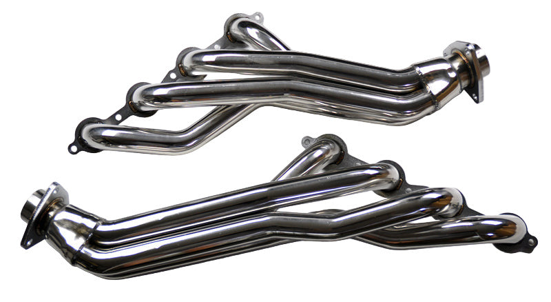 SPDZ1 Long Tube Headers with Y-Pipe Chevy Silverado / Suburban / Tahoe / GMC Sierra / Yukon (2007–2014) 4.8L / 5.3L / 6.0L / 6.2L – Full Polished Stainless Steel