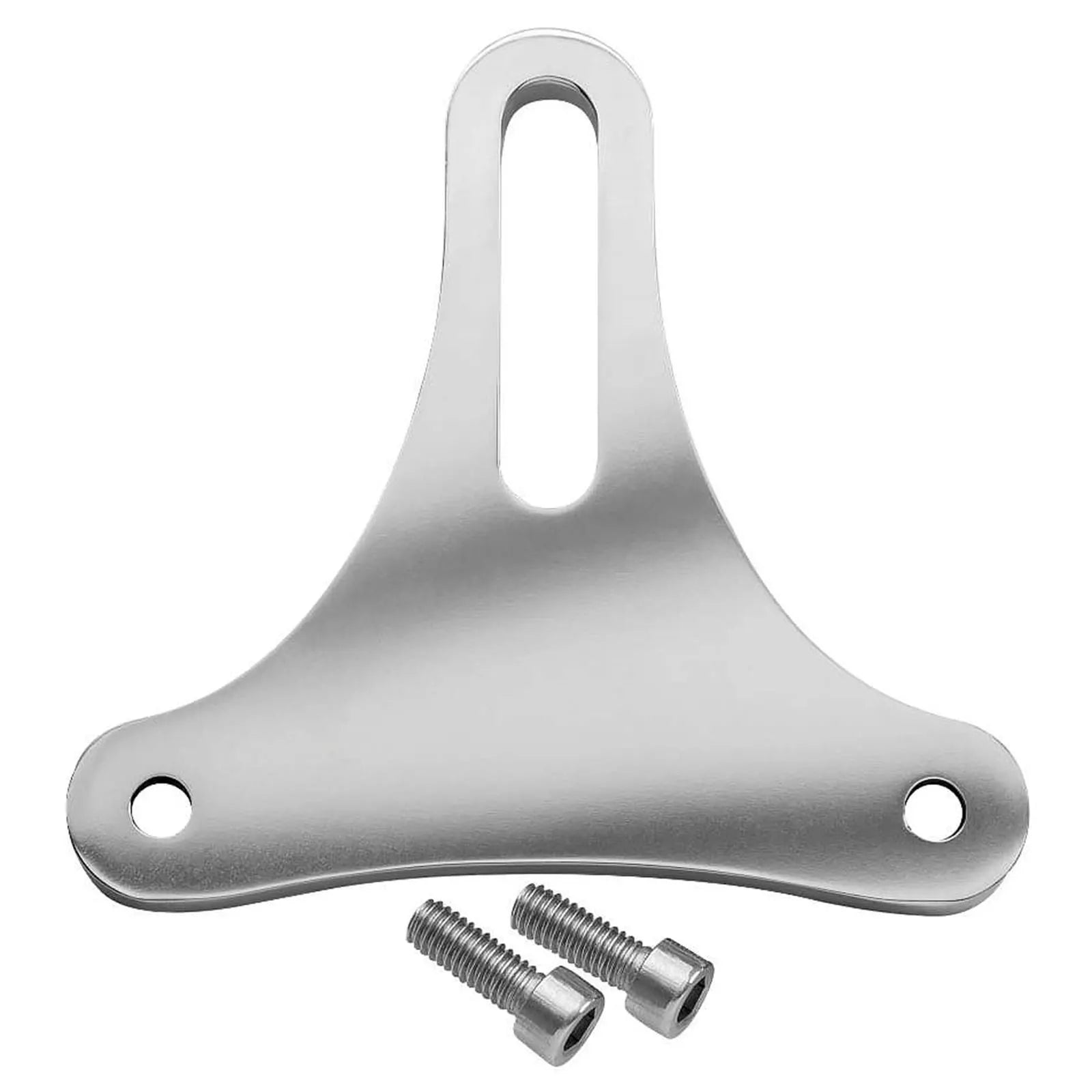 Motone Customs Bates Style Bottom Mount Headlight Bracket - Polished PTS004W