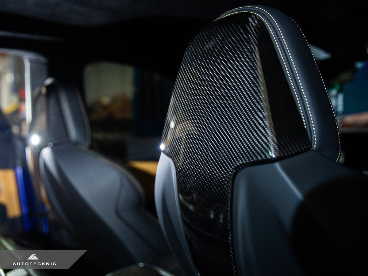 AutoTecknic Dry Carbon Seat Back Cover Set - G42 M240I