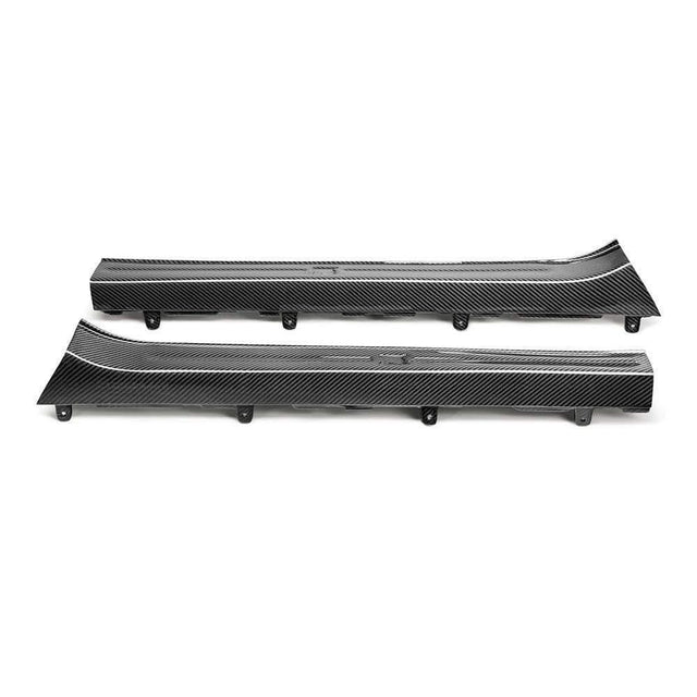 Seibon OEM-Style Carbon Fiber Door Sill Plates (Pair) | 2009-2018 Nissan GT-R R35 (DS0910NSGTR)