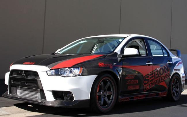 Seibon Carbon Fiber Fenders 10mm Wide | 2008-2015 Mitsubishi Evo X (FF0809MITEVOX)