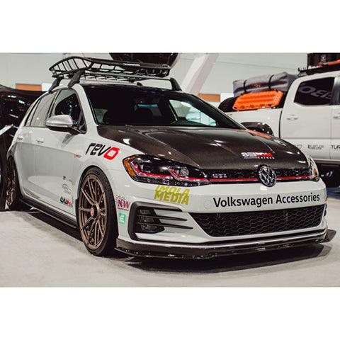 Seibon MB-Style Carbon Fiber Front Lip | 2018-2020 Volkswagen Golf GTI (FL18VWG7-MB)